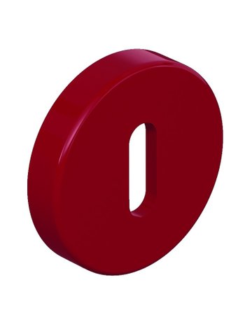 Schlüsselrosettenpaar 306.23 rund,BB,TS 38,1-48,rubinrot - Hewi