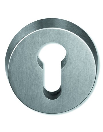 Schutzrosetten-Satz 306.23XAES rd,12mm/PZ Edelstahl matt,TS63,1-68 - Hewi