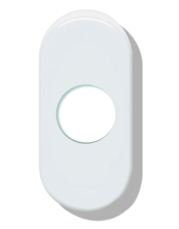 Drückerrosettenpaar 315.23R oval,lichtgrau - Hewi