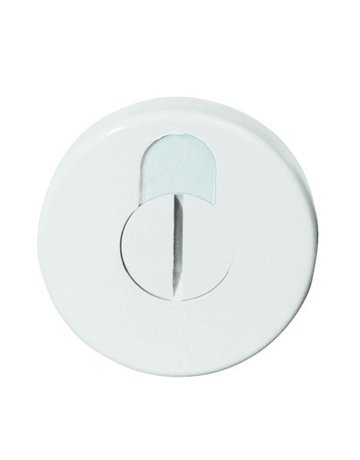 Schlüsselrosettenpaar 306.23NR rund,WC/SS (8),TS 38,1-43,reinweiß - Hewi