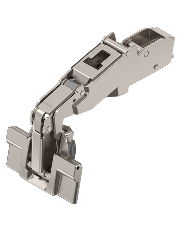 CLIP top Weitwinkelscharnier 170°, Mittelanschlag, ohne Feder, Topf: INSERTA, vernickelt - Blum