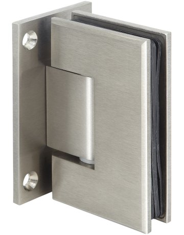 Glas-Pendeltürband edelstahlfarben 90° Feststellung 6852 GW - Hermat