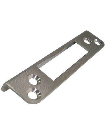 Winkelschliessblech 6895 für Glastür 20 x 10 x 100 x 1,5 mm Edelstahl matt - Hermat