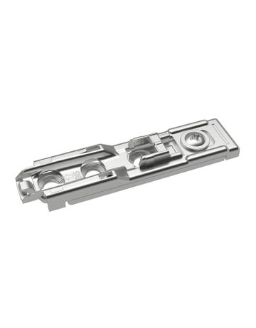 Linear-Montageplatte mit Direkt-Höhenverstellung, vernickelt, Lochreihe 20 x 32 mm, zum Anschrauben, Distanz 3.0 mm - Hettich