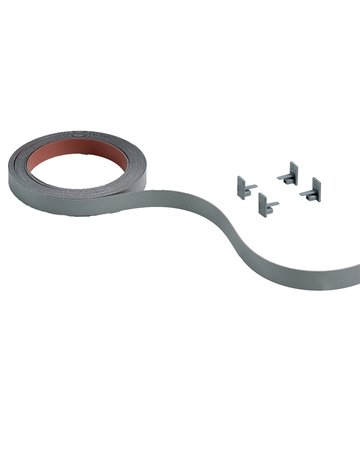 Farbsets zur farblichen Abdeckung der Laufprofile, 18 mm, silber, 4000 mm - Hettich