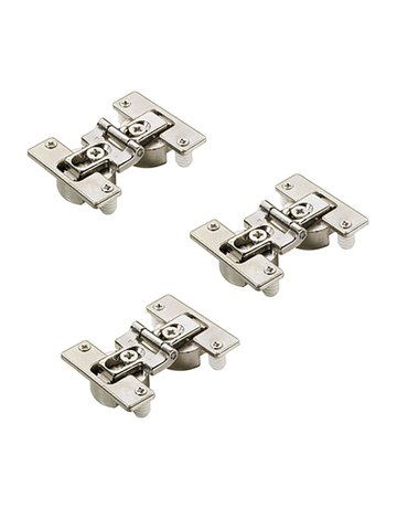 Mittelscharnierset mit einstellbarem Fugenmaß und Drehpunkt, zum Aufschrauben - Hettich