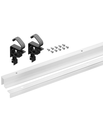 WingLine L Profilset mit unterer Führung, 1200 mm, pulverbeschichtet weiß - Hettich