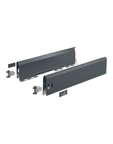 ArciTech Set Zarge, Zargenhöhe 126 mm x NL 270 mm, anthrazit, links und rechts - Hettich