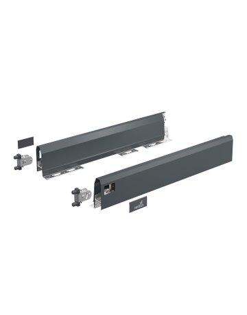 ArciTech Set Zarge, Zargenhöhe 94 mm x NL 270 mm, anthrazit, links und rechts - Hettich