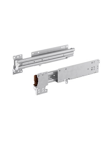 Auszugsführung Quadro Duplex 60 (Garnitur), 400 mm / Maß X = 13 mm, links und rechts - Hettich