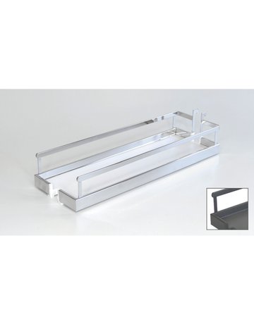 Arena STYLE Rutschstopp Einhängetablare (Dispensa Junior Slim), 150 x 462 x 93, pulverbeschichtet anthrazit - Hettich