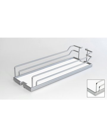 Arena CLASSIC Rutschstopp Einhängetablare (Dispensa Junior Slim), 150 x 462 x 106, pulverbeschichtet silber - Hettich