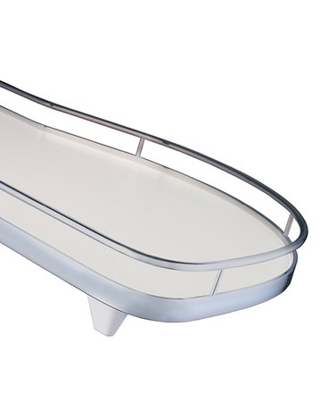 LeMans II Tablar-Sets Arena CLASSIC, pulverbeschichtet silber, 500, rechts - Hettich