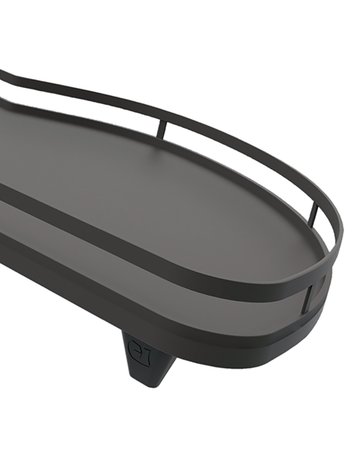 LeMans II Tablar-Sets Arena STYLE, pulverbeschichtet anthrazit, 500, rechts - Hettich