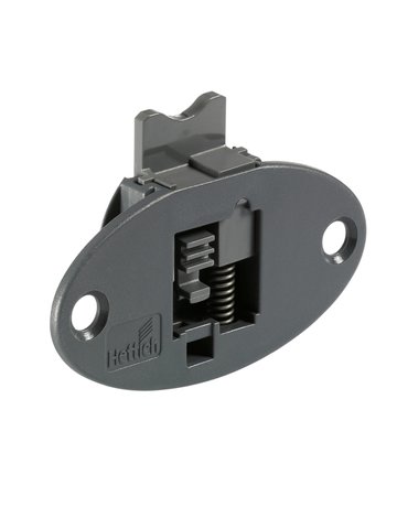 SlideLine 55 Plus Führungsteil zum Anschrauben für Schränke mit 2 einliegenden Türen, Kunststoff - Hettich