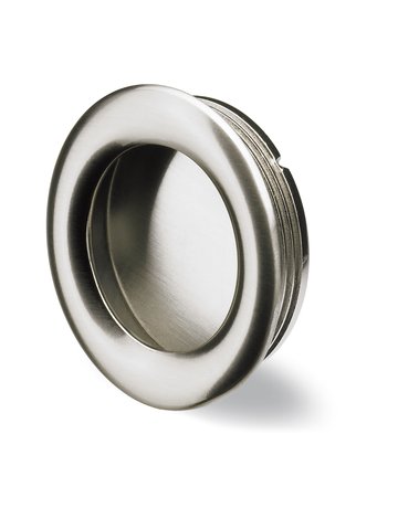 Möbel- Muschelgriff, Borgoa, 9070556, Durchmesser 41mm, Höhe 11mm, rund, edelstahloptik - Hettich