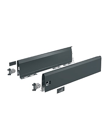 ArciTech Set Zarge, Zargenhöhe 126 mm x NL 300 mm, anthrazit, links und rechts - Hettich