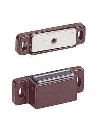 Haftmagnetschnäpper M 74 / GP 15, 40 N, weiß passiviert - Hettich