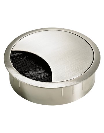 Kabeldurchlass, ø 60 mm, Edelstahl Optik - Hettich