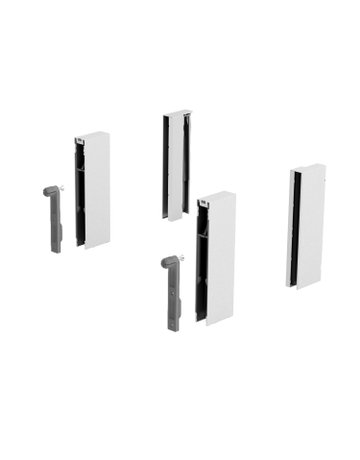 DesignSide Adapter ArciTech, 124 mm / 124 mm, weiß, links und rechts - Hettich