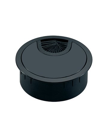 Kabeldurchlass, ø 60 mm, schwarz matt - Hettich