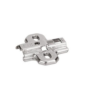 Möbel- Kreuzmontageplatte, Distanz 3mm, Intermat 9000, 72985, vernickelt - Hettich