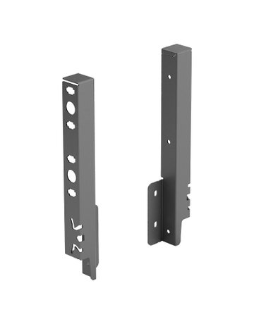 Set Rückwandverbinder ArciTech 218 mm, anthrazit, links und rechts - Hettich