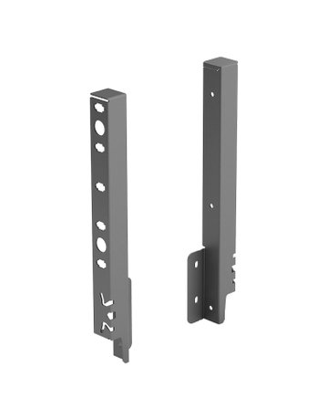 Set Rückwandverbinder ArciTech 250 mm, anthrazit, links und rechts - Hettich