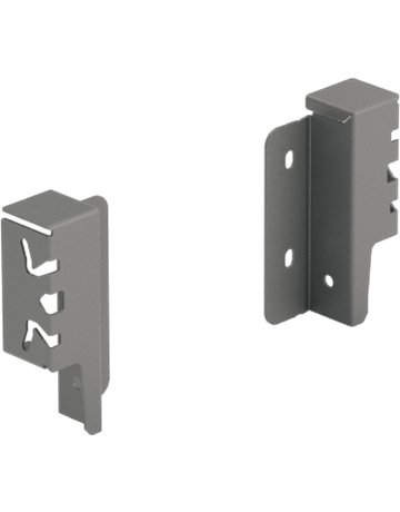 Set Rückwandverbinder ArciTech 94 mm, anthrazit, links und rechts - Hettich