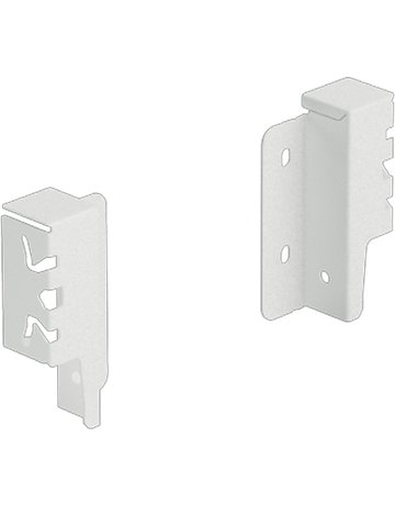 Set Rückwandverbinder ArciTech 94 mm, weiß, links und rechts - Hettich