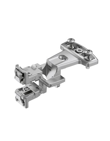 Zwillingsscharnier Selekta Pro 2000 vern 180 °, Auflage 5,5 mm, mit Spreizmuffen - Hettich