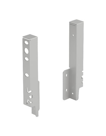 Set Rückwandverbinder ArciTech 186 mm, silber, links und rechts - Hettich