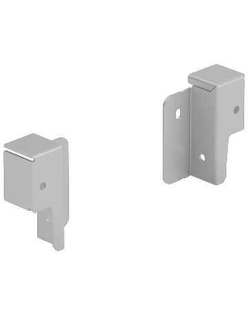 Set Rückwandverbinder ArciTech 78 mm, silber, links und rechts - Hettich