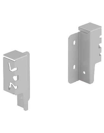 Set Rückwandverbinder ArciTech 94 mm, silber, links und rechts - Hettich