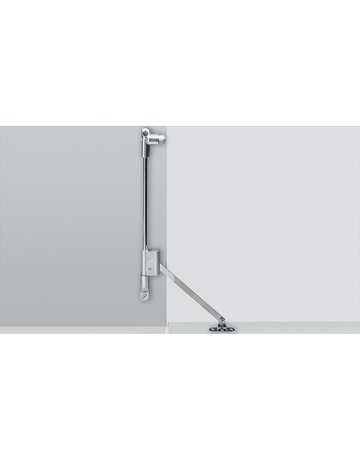 Klappenhalter Klassik D mit Magnet-Zuhaltung / 365, rechts, vernickelt - Hettich