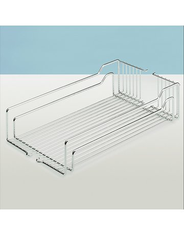 Einhängekörbe mit 2-fach-Reling, 350 x 467 x 110mm, verchromt - Hettich