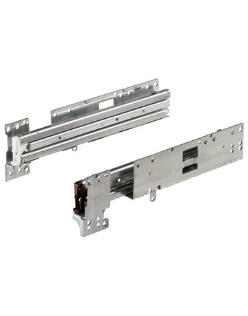Auszugsführung Quadro Duplex 40 (Garnitur), für Korpusbauweise, Maß X = 13 mm, Schrankwand, Tiefe 316 mm - Hettich