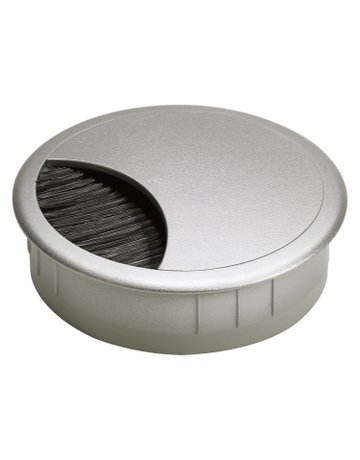 Kabeldurchlass, ø 60 mm, Aluminium Optik - Hettich