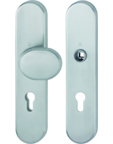 WE-Grt(Kn/o.Griff) E86G/3331/3310 ES1 (SK2) Edelstahl, F69 - HOPPE