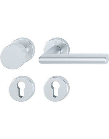 Wechsel-Rosettengarnitur Amsterdam PZ 8 mm 58/42KV/42KVS/1400 Alu F1 - HOPPE