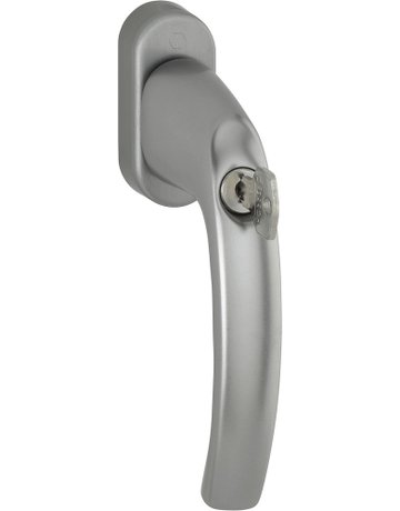 Drehkipp-Fenstergriff, abschließbar, Atlanta 0530S/U26, TBT 4, DIN Links-Rechts, 7/32mm, stahlfarbig - HOPPE