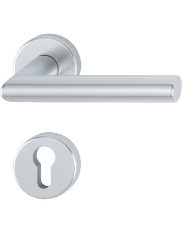 Drücker-Rosettengarnitur Amsterdam PZ 8 mm 1400/42KV/42KVS Alu F1 - HOPPE