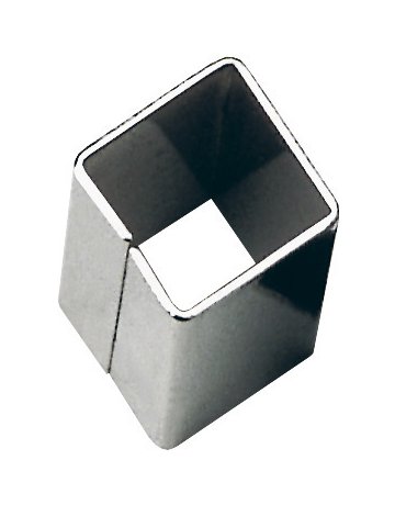 Reduzierhülse für Vierkantstift 8/9mm L30mm,silber ,Eisen blank - HOPPE