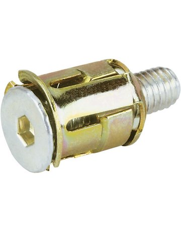 Haustür- Blindsteckmutter, für Rosettenbefestigung, M5, Eisen verzinkt - HOPPE