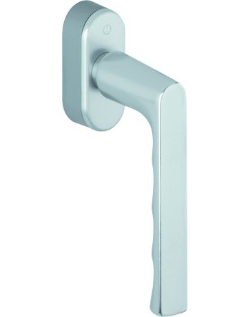 Drehkipp-Fenstergriff, Hamburg 0700/UD9020, mit ovaler Rosette, Vierkant 7x 20-30, naturfarbig eloxiert - HOPPE