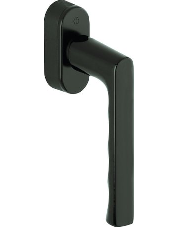 Drehkipp-Fenstergriff, Hamburg 0700/UD9020, mit ovaler Rosette, Vierkant 7x 20-30, dunkelbraun seidenglänzend beschichtet - HOPPE