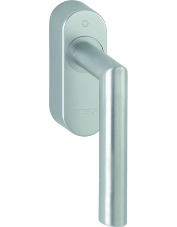 Drehkipp- Fenstergriff, mit Funk-Konsole, Amsterdam E0400/FR-408, Vierkant 7, Stift vorstehend 32-42, edelstahl matt - HOPPE