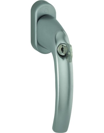 Drehkipp-Fenstergriff, abschließbar, Atlanta 0530S/U26, TBT 4, DIN Links-Rechts, 7/43mm, stahlfarbig - HOPPE