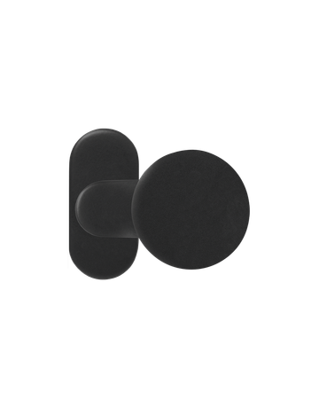 Knopf mit Rahmenros. EK520RMGF R St. 9 mm TSt. 48 mm gekröpft fest R/L Kosmos schwarz - Karcher Design