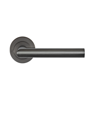 Griffgrt. Rhodos ER28 S9 Titan grau mit Drückerrosette /o.Schl.Rosette - KD Comfort